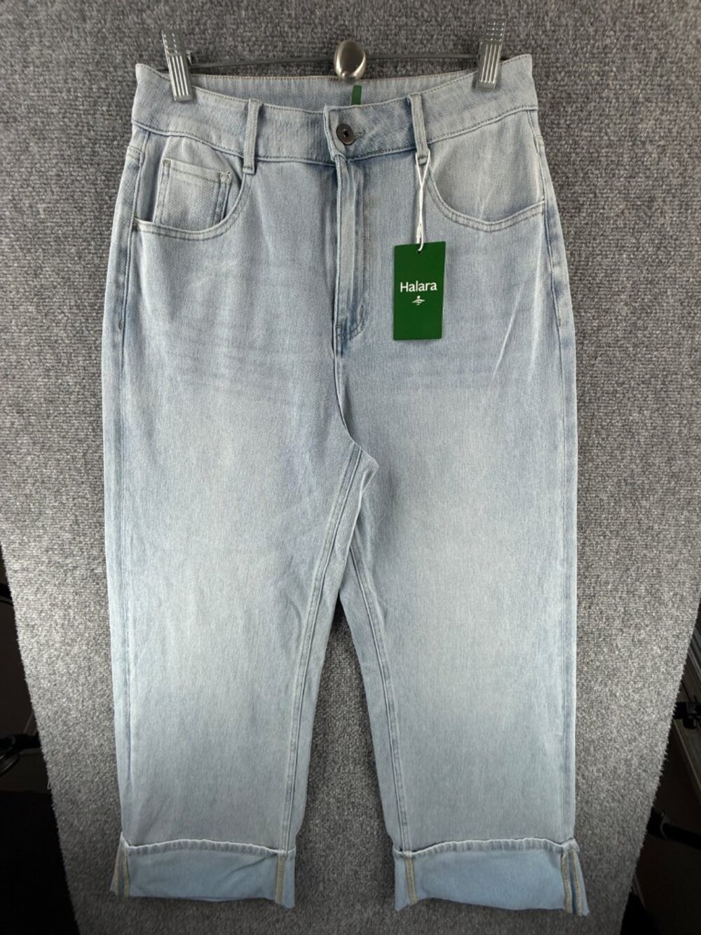 NWT Halara Jean Light Wash Stretch Medium Tall Stretch Athleisure ACTL 29X28